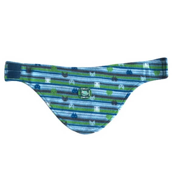 Deux par Deux Blue Striped Scarf Collar Kid Baby - Picture 4 of 6